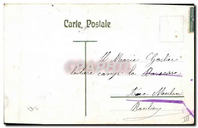 Peixe — Pescaria milagrosa — Carta postal ilustrada — Verso