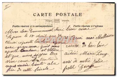 Poisson ambassadeur de bonheur — 1er Avril — éditeur non visible — Rewers