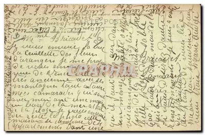 Vence (A.M.) - A Colheita das Flores de Laranjeiras — Edit. Raynard, Vence — Verso