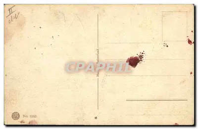 Still life z pruniami — wydawca Maier, Szwajcaria, nr 1253 — Rewers
