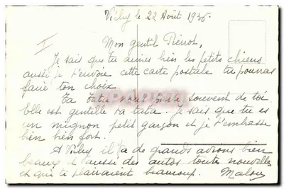Pięć szczeniąt — Villy, 22 kwiecień 1936 — Maloy — Rewers