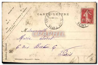 Le Havre — 'La Provence' — Transatlantische stoomboot — Achterkant