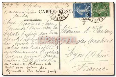 O Paquebot "PARIS" — Le Havre — G. F. Le Havre, n° 605 — Verso
