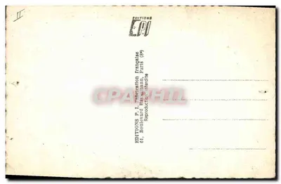 Bilhete postal moderno Claude Dauphin — Verso