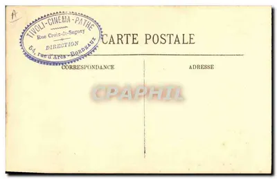 M. Desfontaines — portret — Cliché Henri Manuel, n°15 — Rewers