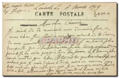 W Bretanii — Wokół łóżka zamkniętego — Tenderness — Wyd. Villaret, Quimper, n°1643 — Rewers