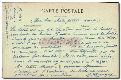 Autor dos leitos bretones — A Bolée d'Adieu — editor La Bolée d'Adieu — Verso