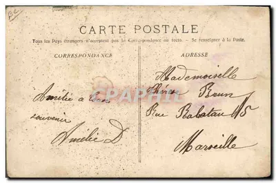 Grasse (A.M.) - Colheita de violetas — Edição Artística J. Benoit filho. Grasse, n°49 — Verso