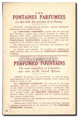 Las Fuentes Aromáticas — Grasse — Editor no identificado, número de serie no visible — Reverso