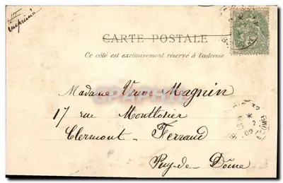 Souvenir du centenaire de Victor Hugo — portrait par E. Mesplès — éditeur L. Drunco — Verso