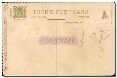 Red Roses — bouquet à côté d'un vase vert — éditeur Tuck & Sons, série 4, n° 2618 — Verso