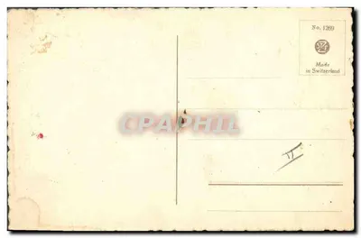 Rose — fleur peinte à l'aquarelle — éditeur S.T.F. No. 1269 — Verso