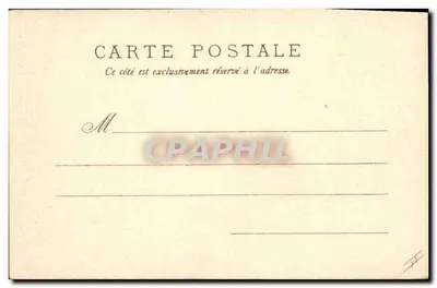 Pêches sur branche enneigées — illustration colorisée — éditeur RAPHAEL FUCH & FILS, Paris, n° de série 18, 'UN MOT À LA POSTE (déposé)' — Verso