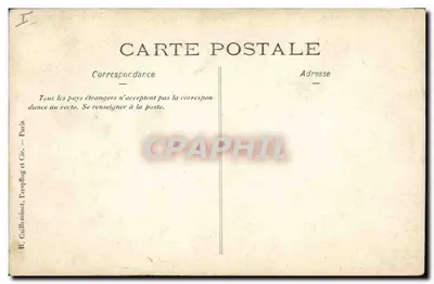 Cachorro sobre mesa — jardim — R. Guillainnot, L'espflug et Cie, Paris — Verso