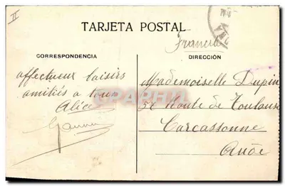 El Arrastre — spectacle de taureau tiré par des chevaux — éditeur non visible — Verso