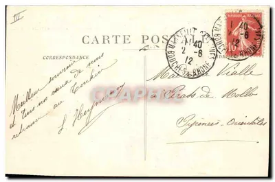 Paquebot « POLYNÉSIEN » — Messageries Maritimes — H. Grimand & C°, Marsella — Reverso