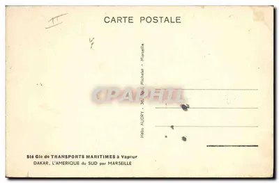 Le paquebot "Provence" — (20.000 t.) — S.G.T.M. — Mise en service : Mars 1951 — Verso