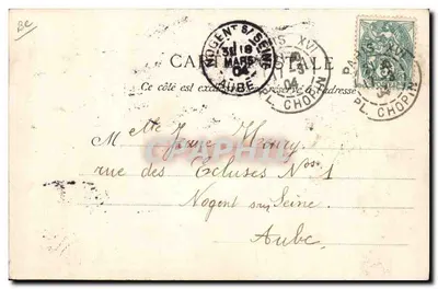 Floresta de Rambouillet — A ataque à mesa — C.P.S. Bobody, Rambouillet — Verso
