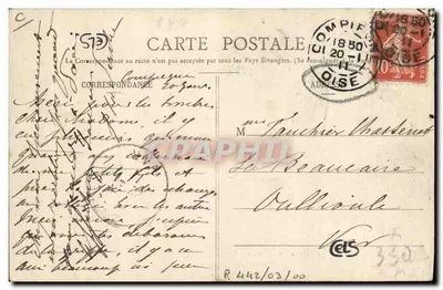 Compiègne — Hunt — Hunting Party of Francport — The Meeting at the Castle — n°13 — publisher Pacelle — Back