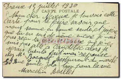 Bosque de DREUX (E. et L.) - El Pavillon - Encuentro de caza — G. Foucanit, editor, Droux — Reverso