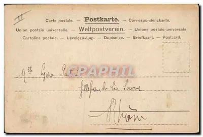 Femme dans un cadre de vigne — éditeur non visible — n° de série non visible — Verso