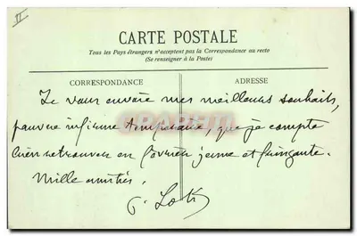 Hendaye - A Casa de Pierre Loti — Coleção Gorce, fot.-édit., Talence (Gironde) — Verso