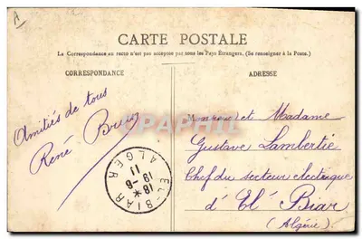 Rochefort - Maison de Pierre Loti - La Grande Salle - Imprimé sur la carte par C. Gozzi — Verso