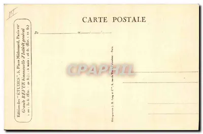 Alphonse de Lamartine — Retrato por Gérard — Edição das 'ÉTUDES', Paris — Verso