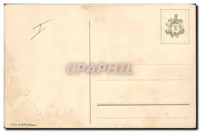 Bouquet di lilac — disegno a acquarello — E. Kjæina — Verso