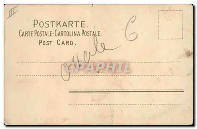 Arranjo de rosas amarelas — edição da casa Klein, Leipzig — série 1052 — Verso