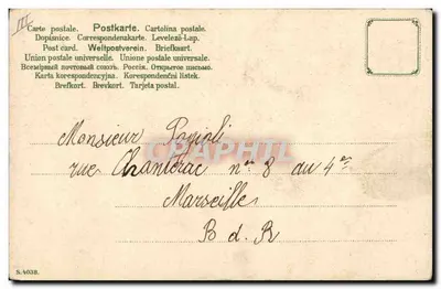 Mazzo di rose — Buon Anno — Paul Castellane — Verso