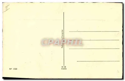 Czarny pies — portret — M.D. Paris, n° 1223 — Rewers