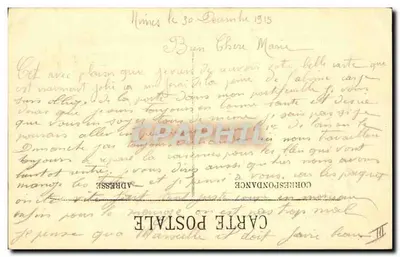 Nîmes — As Arenas — Corridas de Touros — Editor Dour Baurill — Verso