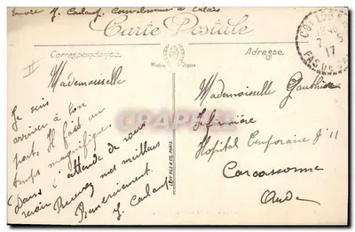 Calais — O "Pas-de-Calais" partindo para Dover — LL — Verso