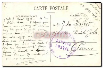 Ao redor dos Lits-Clos - O Despertar da Criança — Coll. E. Hamonic, St B. — n° 5517 — Verso