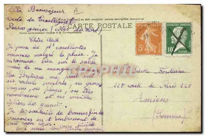In Bretagne - De Gebed aan de voet van het Lit-Clos — J.R. Morlaix, n°219 — Achterkant