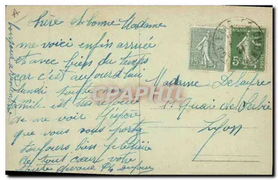 Bretagne. 5574. - Lits-Clos en Berceaux. Hoe een jonge Bretonse boerenvrouw de ochtend uit haar bed komt — Achterkant