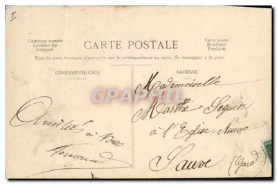Tarjeta postal antigua Fantasía Pescado 1 de Abril Hombre — Reverso