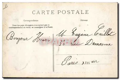 Caça à fera na Floresta de Fontainebleau — Antes da Curée — E. L. D. — Verso