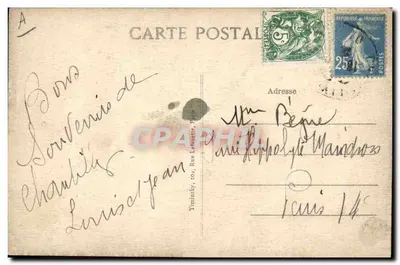 Chantilly — Caza de jabalí — editor anónimo, número de serie no visible — Reverso
