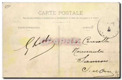 Chasse à Courre dans la Forêt de Dreux — La Meute — Ch. Foncault, édit., Dreux — Verso