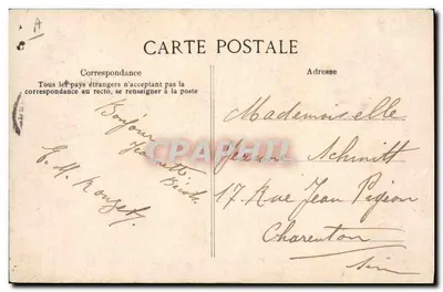 Caça à cavalo na Floresta de Fontainebleau — Bat l'eau — Editora ELP, n° 305 — Verso