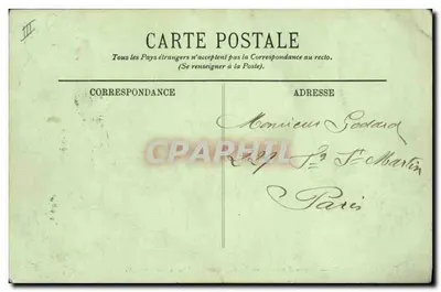 Compiègne — Caça à cavalo — O Cervo atravessando o rio — LL. — Verso