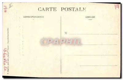 Lamartine na Academia — Lembranças de Lamartine, 1º de abril de 1830 — P. Charvol, fot.édit., Lavaur — Verso