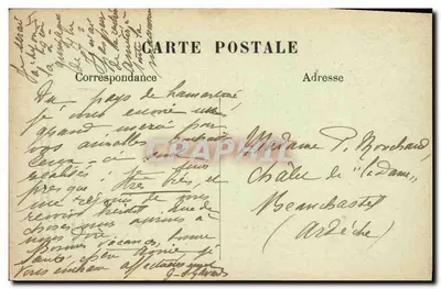 Souvenirs de Lamartine — 74. JEZIORO — Wyd. Peltz-Macquin — Rewers