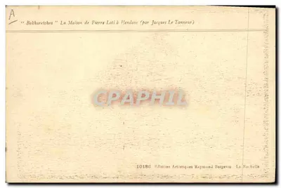 Bakharechera — A Casa de Pierre Loi em Hendove — por Jacques Le Tanneur — Verso