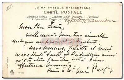 Lächeln der Chimäre — Serie 2084-5 — Paris — Rückseite