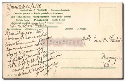 Chimpanzés em desordem — cena de caos — E. V. M. — série 1151 — Verso