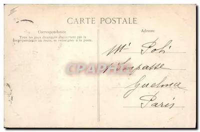 Le Havre — O navio de passageiros "La Provence" — Edit. Barriaux — Verso