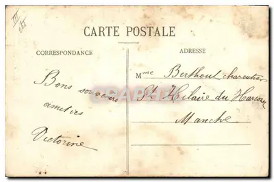 Bertagne — Ao redor dos Lits-Clos, 'A caça às pulgas' — Cali. E. Blançon, n° 5554 — Verso